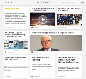GetPocket hat eine tolle Web-Oberfläche (Screenshot: GetPocket.com)
